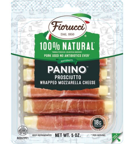 Fiorucci Prosciutto Wrapped Mozzarella Cheese Panino