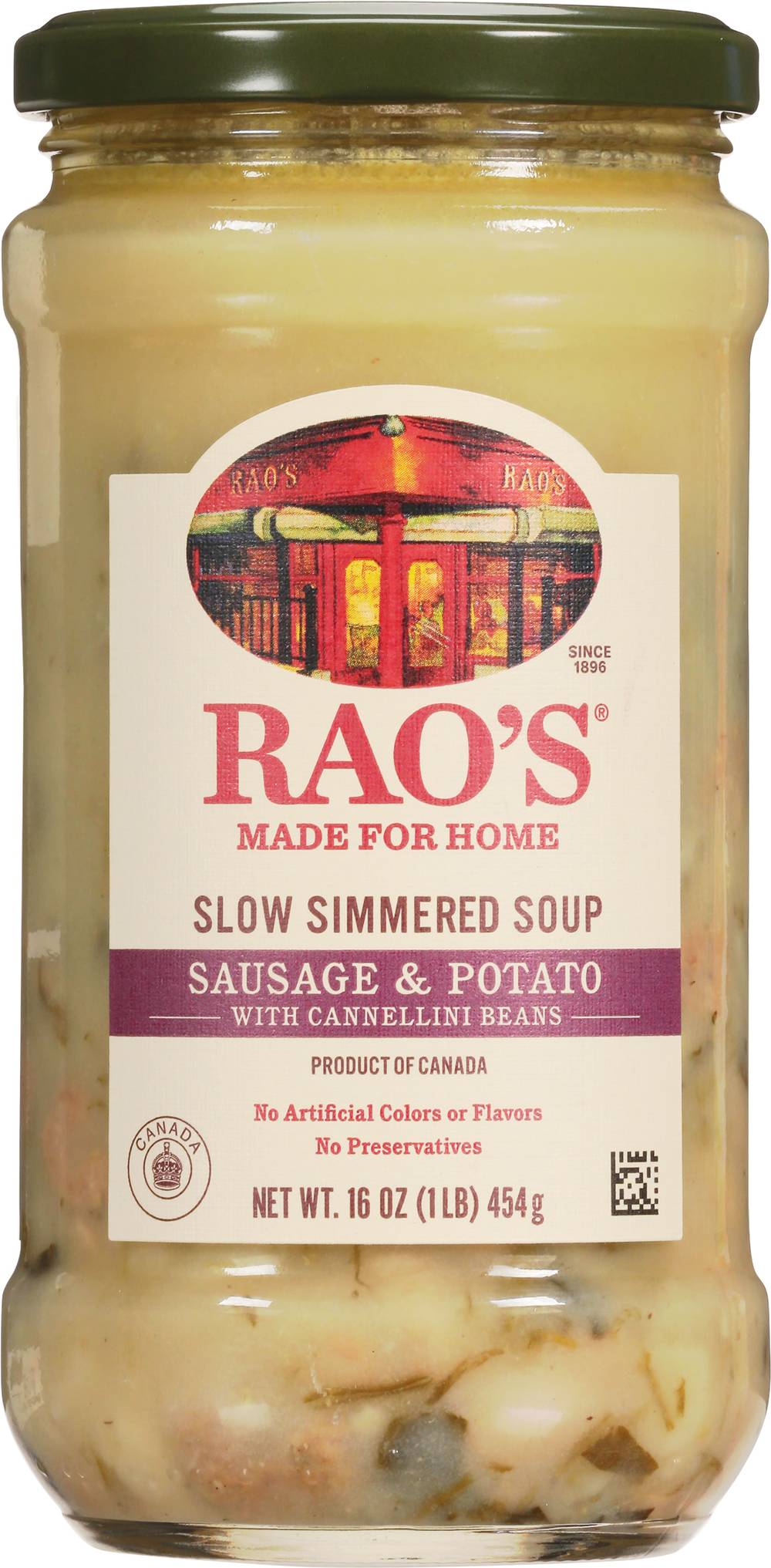 Rao's Homemade Sausage & Potato Cannellini Beans Slow Simmered Soup (16 oz)