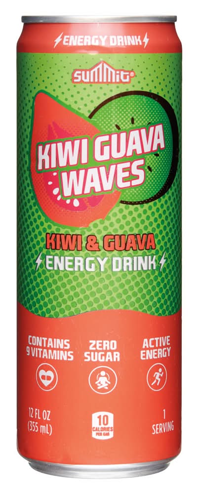 Summit Waves Energy Drink, Kiwi & Guava (12 fl oz)