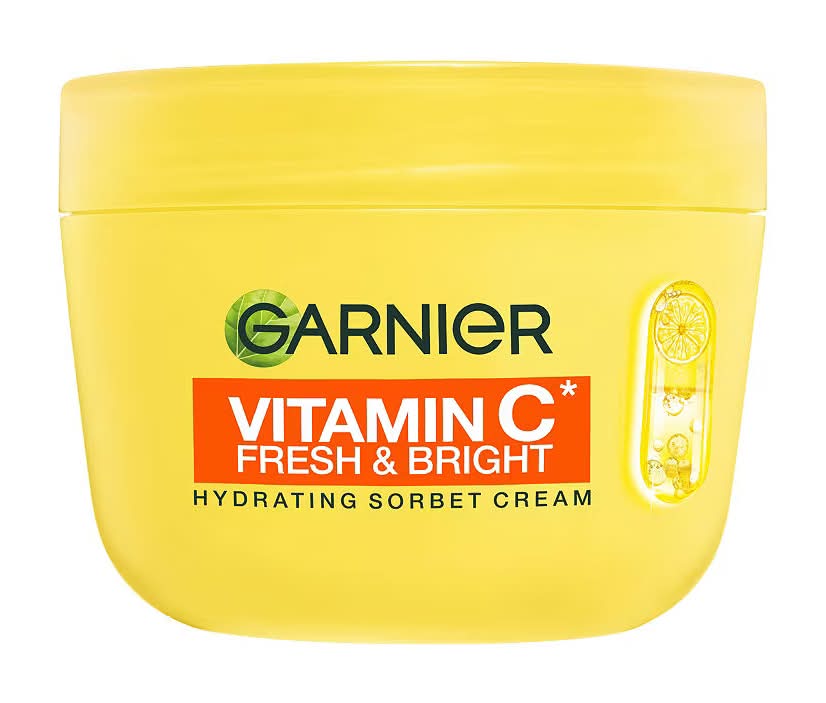 Garnier Vitamin C Fresh & Bright Hydrating Sorbet Cream? 4 Percent Vitamin C Plus Niacinamide 85ml