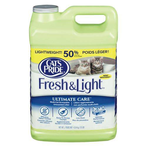 Cat‘s pride litière fraîche et légère non parfumée (4,54 kg) - fresh & light unscented cat litter (4.54 kg)