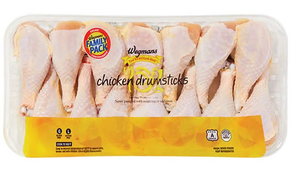 Wegmans Chicken Drumsticks, FAMILY PACK