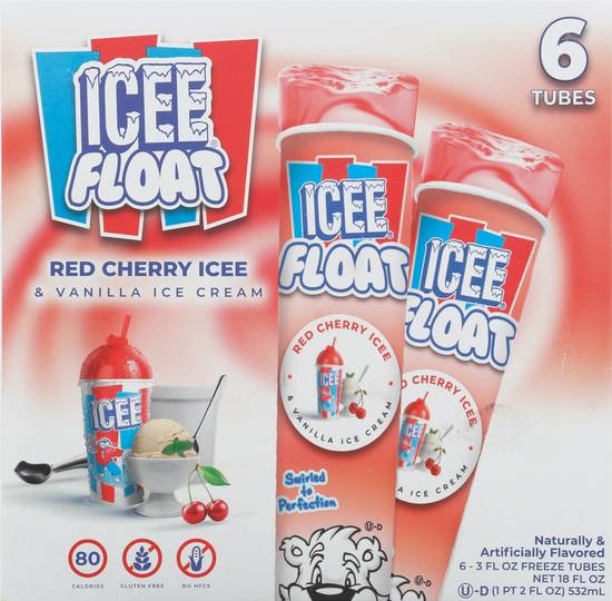 Icee Floats Red Cherry Vanilla Ice Cream (6 ct)
