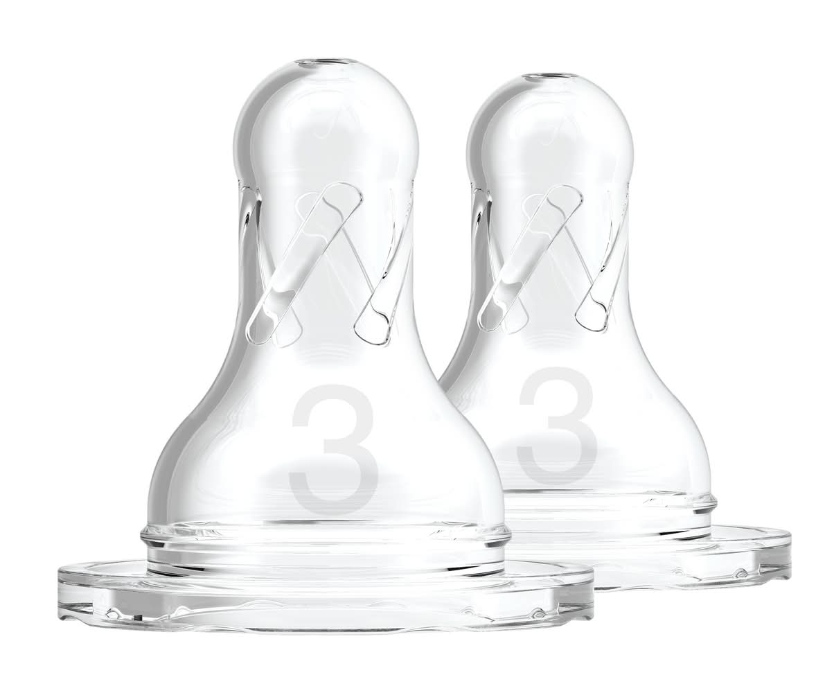 Dr. Brown's Level 3 6m+ Silicone Nipples (1.8 oz)