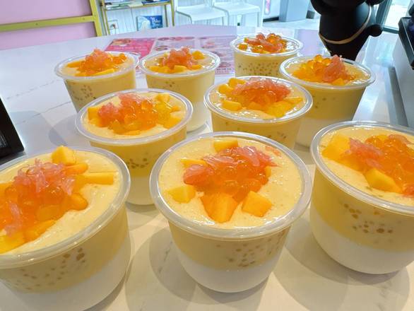Mango Sogo Coconut Jelly