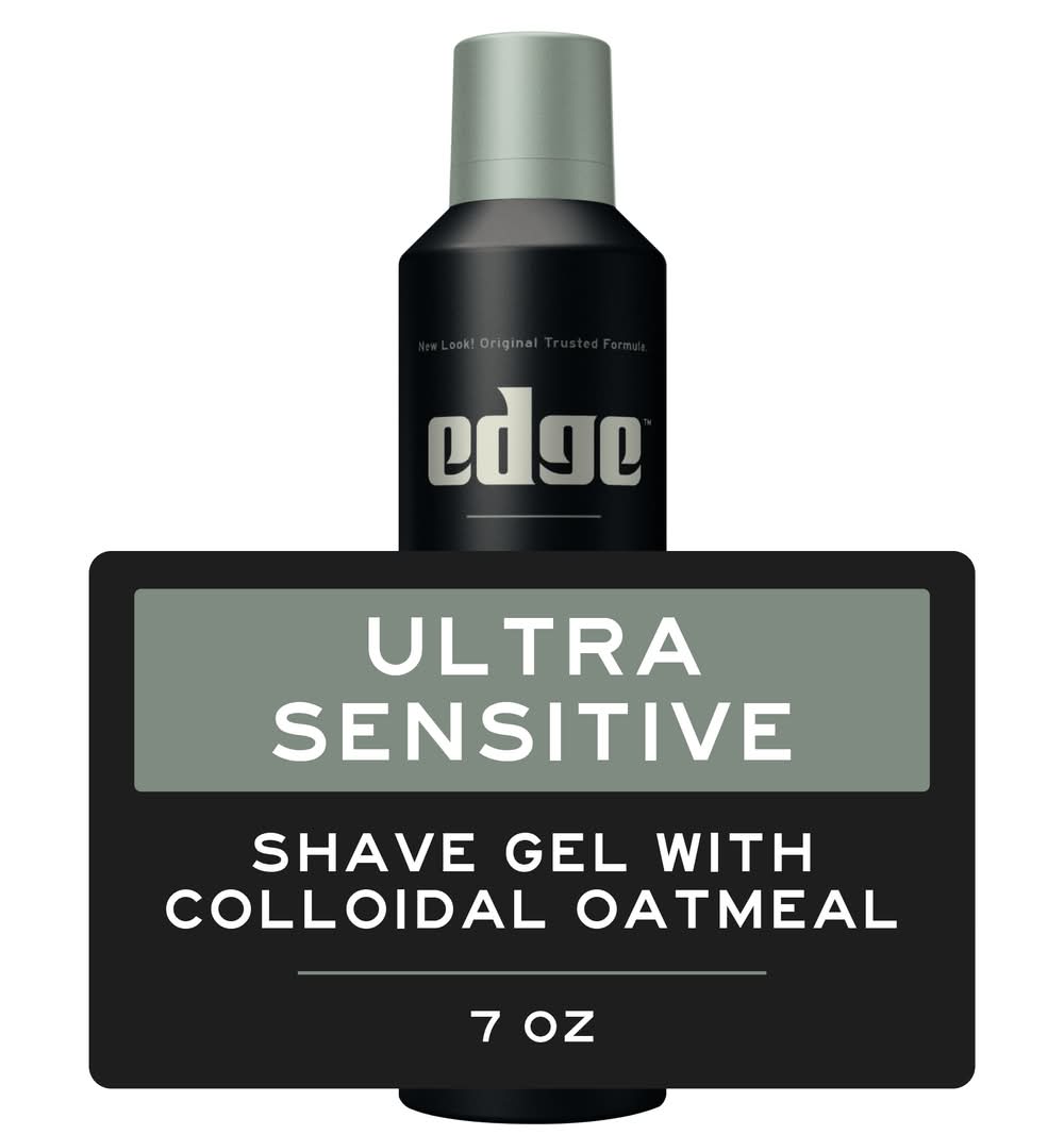 Edge Ultra Sensitive Shave Gel With Colloidal Oatmeal (7 oz)