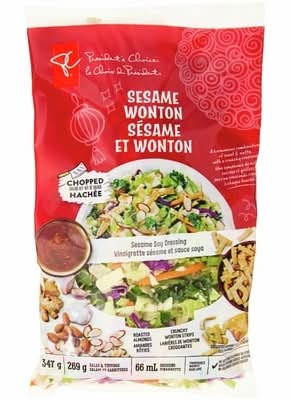 President's Choice Chopped Sesame Wonton Salad Kit (347 g)