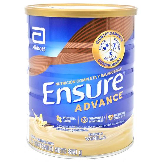 ENSURE ADVANCE POLVO VAINILLA LATA*850G