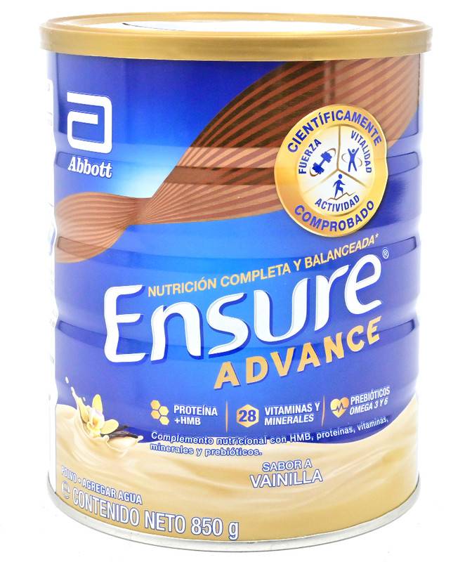ENSURE ADVANCE POLVO VAINILLA LATA*850G