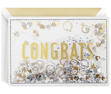 Hallmark Congrats Wedding Card, 5 in x 7 in