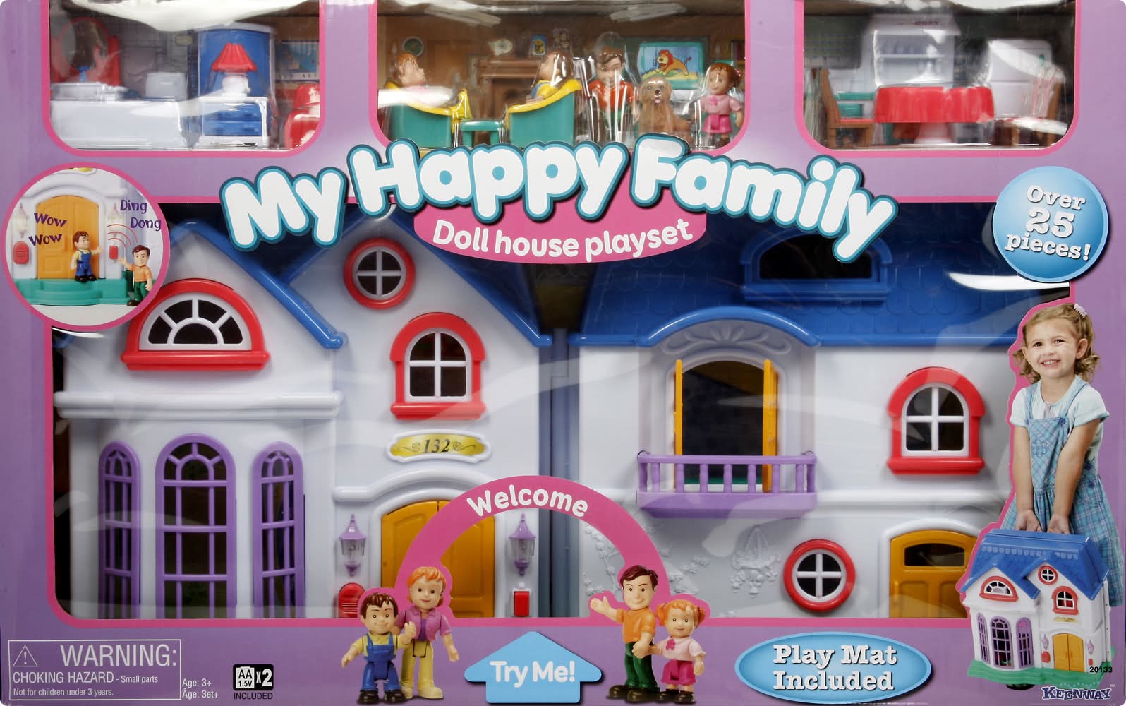 Lovely house様ご購入専用ページ Keenway My Happy Family Doll House Playset | Delivery Near You