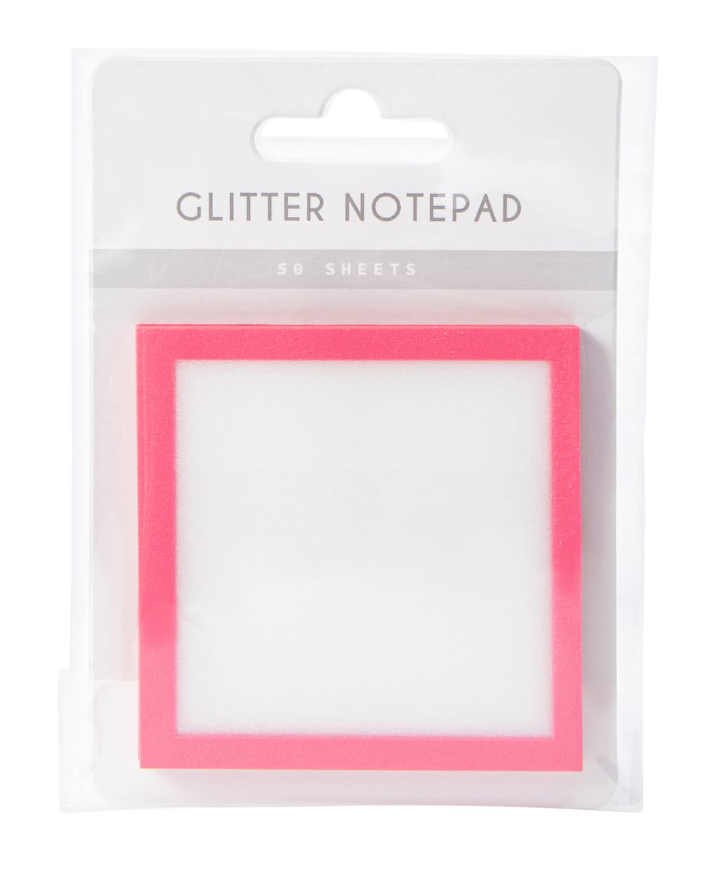 Glitter Notepad Pink