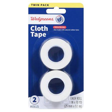 Walgreens Cloth Tape Rolls, 1 Inch X 10 Yards (2 ct)