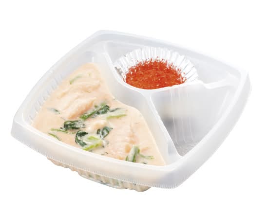 【263】（ソースのみ・麺なし）サーモンハラスといくらの明太子クリーム  (Sauce only)Salmon and Salmon Caviar Spaghetti with Spicy Cod Roe Cream Sauce