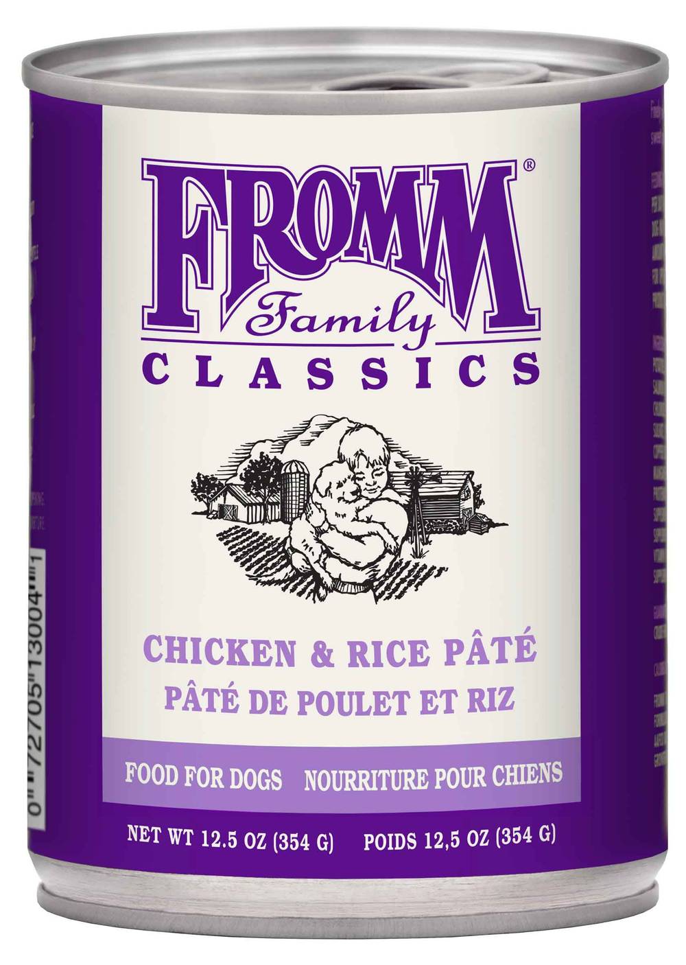 Fromm Classic Chicken & Rice Pate Food For Dogs (12.5 oz)