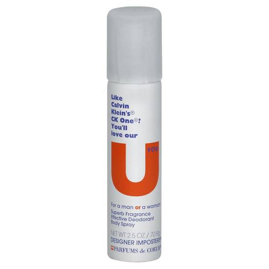 Designer Imposters U, Unisex Body Spray (2.5 oz.)