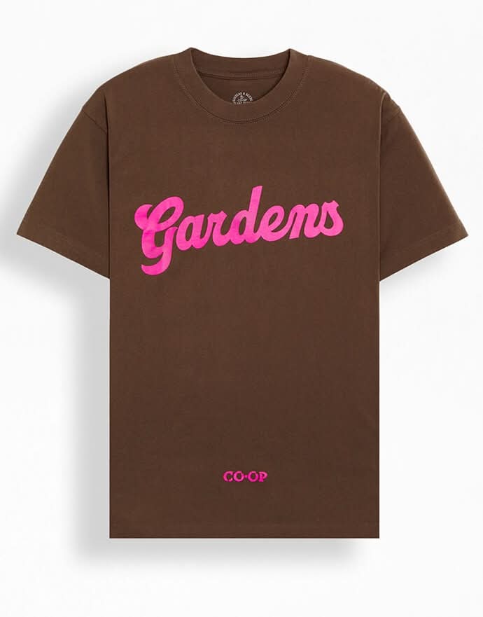 GARDENS & SEEDS Men's Co-Op Art & Design T-Shirt Brown S