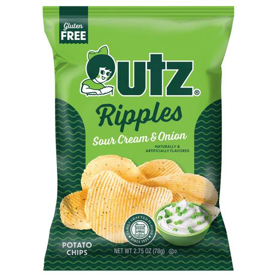 Utz Ripples Potato Chips (sour cream & onion)