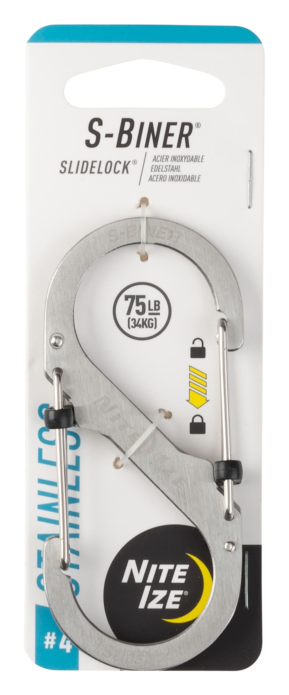 Nite Ize 3.55-in Oval Wire Carabiner