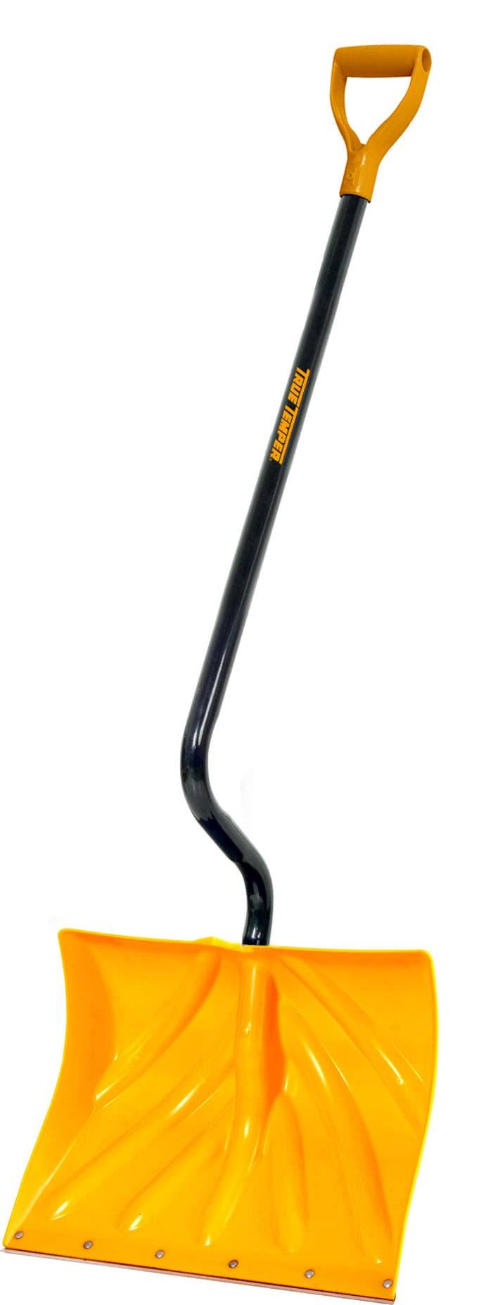 True Temper Steel Handle Plastic Combo Pusher and Snow Shovel, 40.80", Yellow
