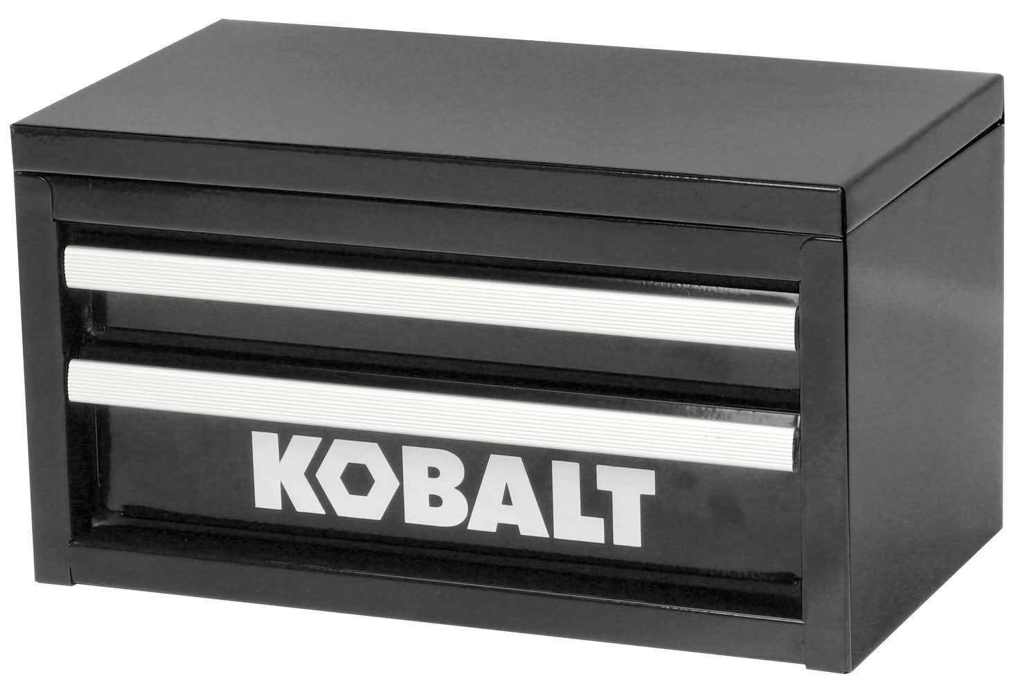 Kobalt Portable Mini Toolbox 10.83-in W x 5.91-in H x 5.91-in D 2 -Drawer Black Steel Tool Box