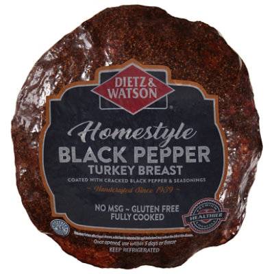 DIETZ & WATSON HOMESTYLE BLACK PEPPER TURKEY BREAST