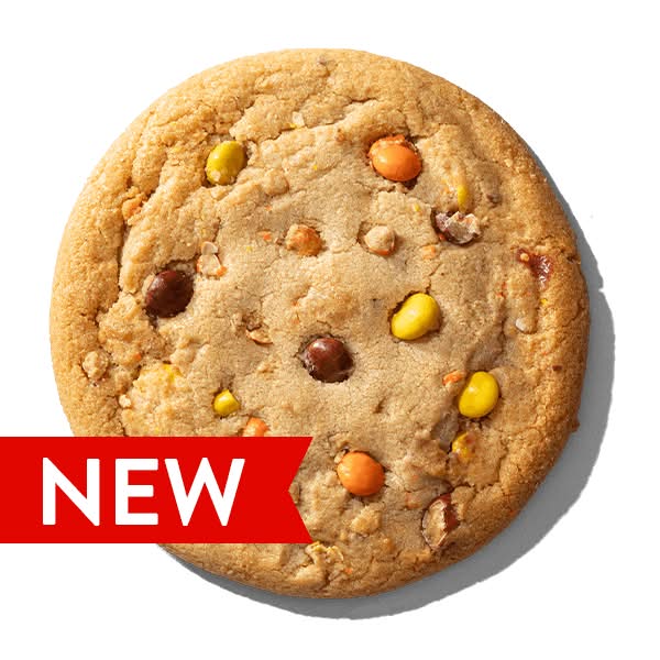 PB&J Stuffed Cookie made with Mini REESE’S PIECES® Candies