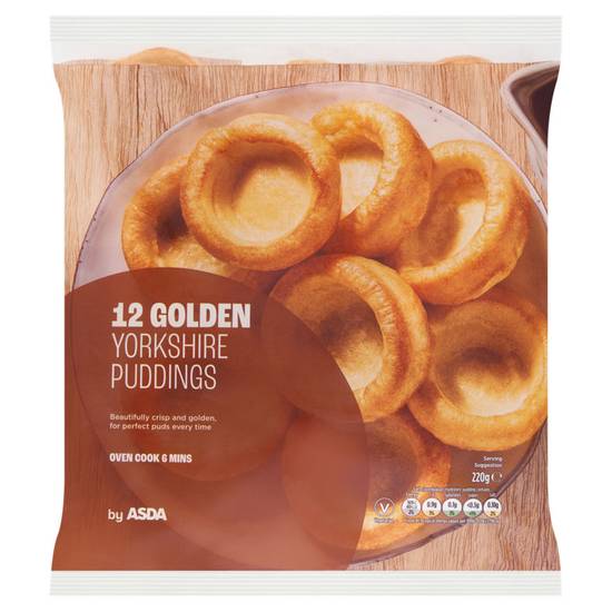 Asda 12 Golden Yorkshire Puddings 220g