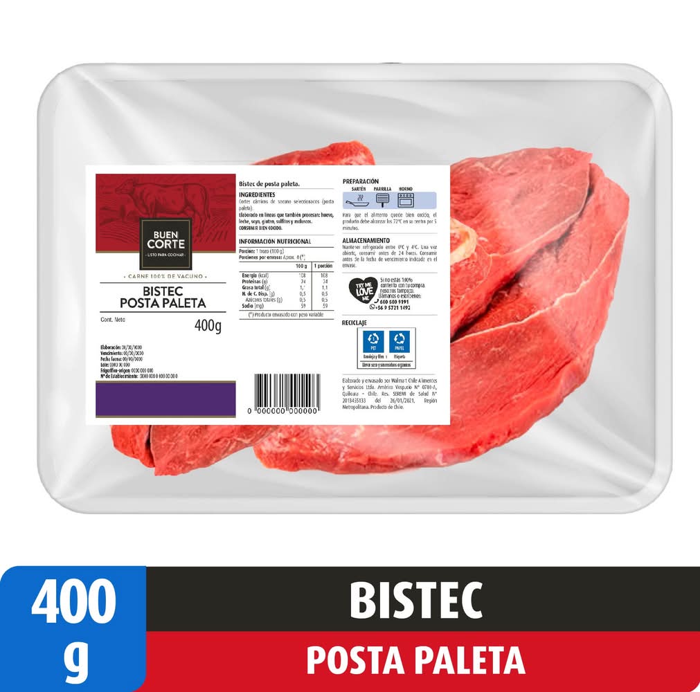 Buen Corte · Bistec de posta de paleta (400 g)