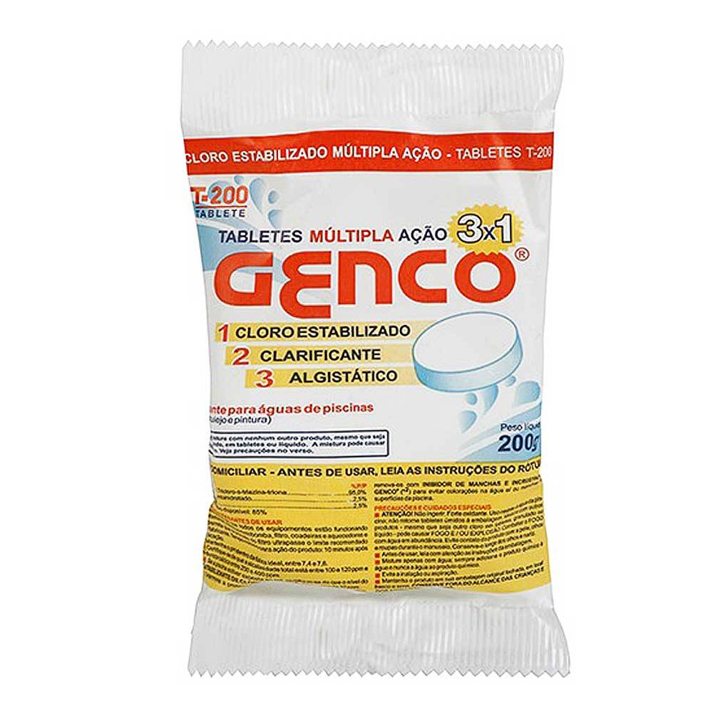 Genco pastilha de cloro multipla ação (200 g)