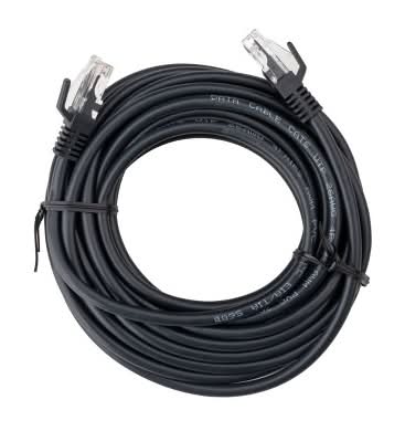 Dealworthy Cat 6 Ethernet Cable, 25 ft, Black