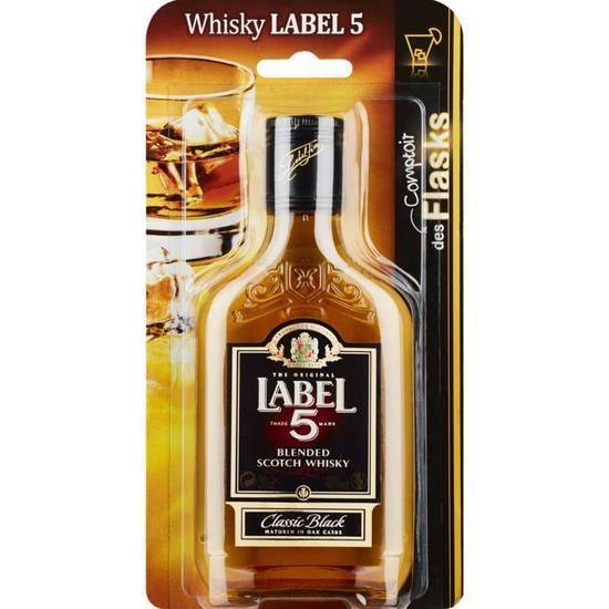 Flask whisky Label5 40% vol Comptoir des Flasks 20 cl