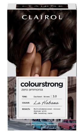 Clairol Darkest Brown 3.0, Colour Strong Permanent Hair Dye