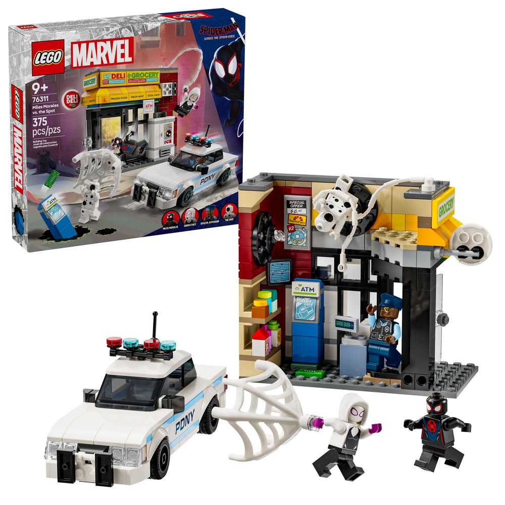 LEGO Marvel Spider-Verse Miles Morales Vs Superhero Building Toy Set