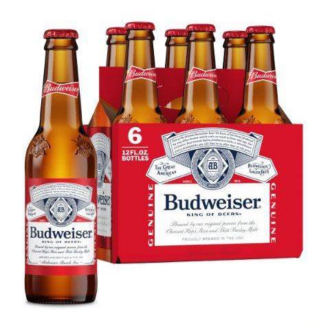 Budweiser 6 Pack 12oz Bottle