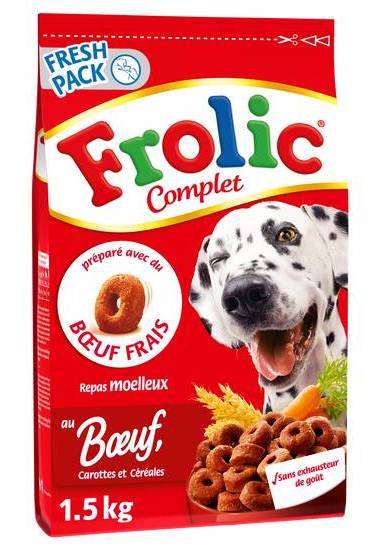 Frolic croquettes au boeuf pour chien