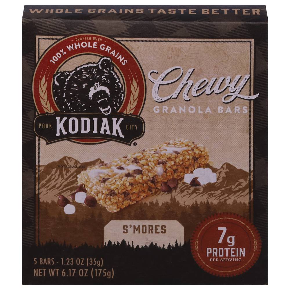 Kodiak Protein Packed Chewy Granola Bars, S'mores (1.23 oz, 5 ct)