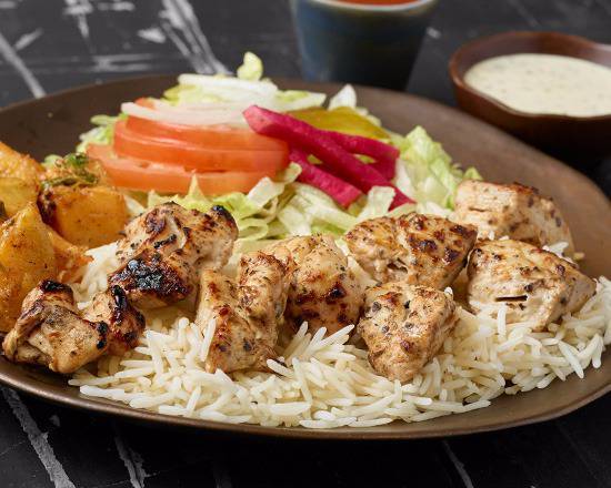 Chicken Souvlaki Plate