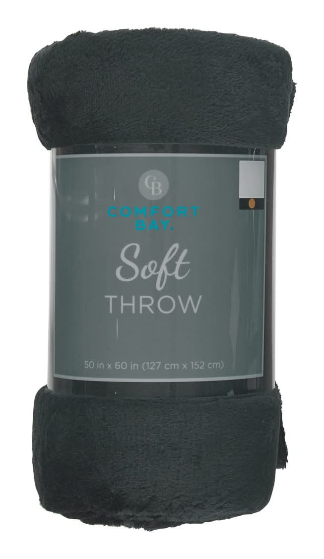 Comfort Bay Soft Throw 50 In X 60 In Assorted