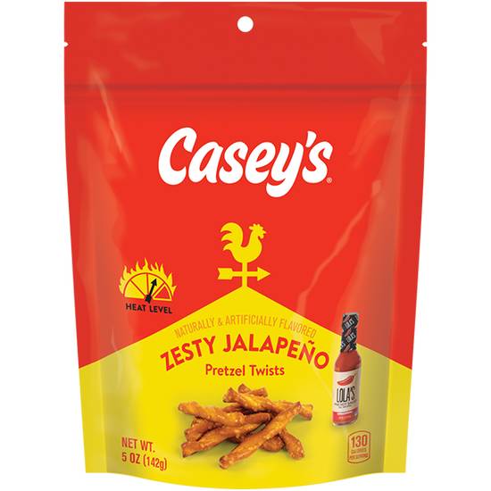 Casey's Zesty Jalapeno Seasoned Pretzels 5oz