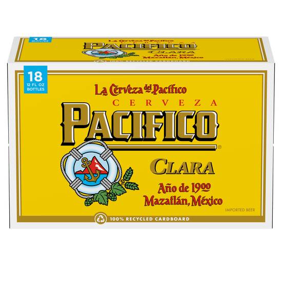 Pacifico Clara Mexican Lager Import Beer (18 pack, 12 fl oz)