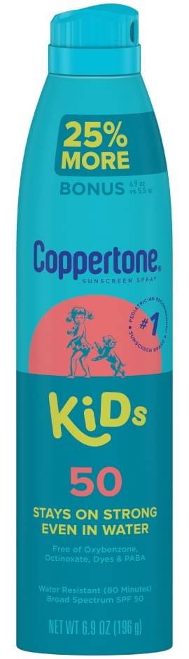 Coppertone Kids Sunscreen Spray SPF 50, 6.9 oz.