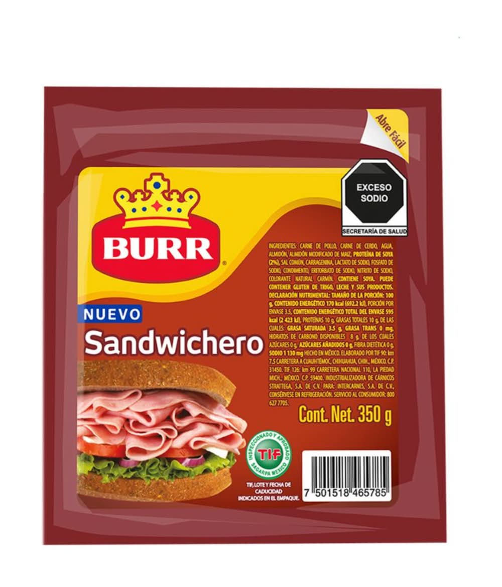 Burr · Jamon sandwichero (350 g)
