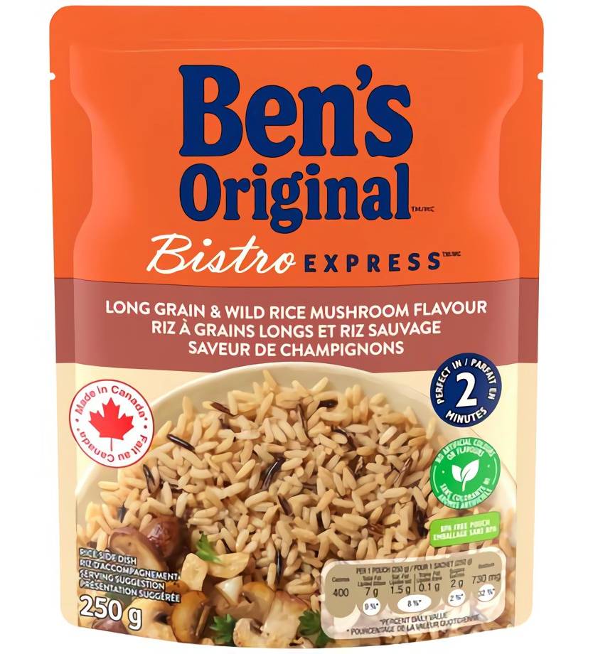 Ben's Original Bistro Express Long Grain & Wild Rice Mushroom Flavour (250 g)