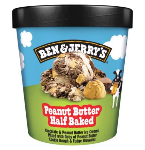 Ben & Jerry's Half Baked Ice Cream, Peanut Butter (500 ml)