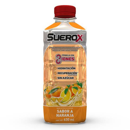 Suerox bebida hidratante sabor naranja (botella 630 ml)
