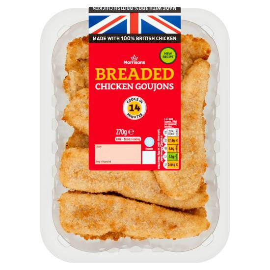 Morrisons Breaded Chicken Goujons (270g)