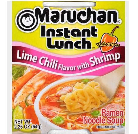 Maruchan Lime Chili With Shrimp Instant Lunch Ramen Noodle Soup 2.25oz