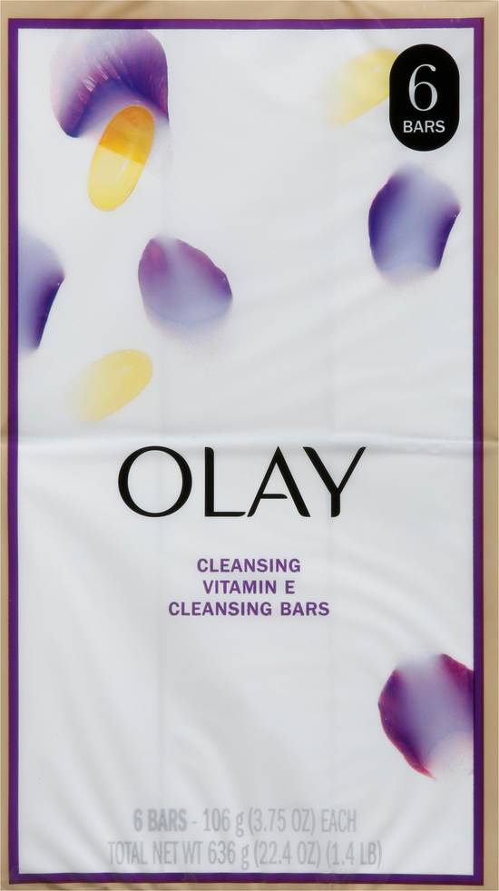 Olay Vitamin E Cleansing Bars (6 ct)