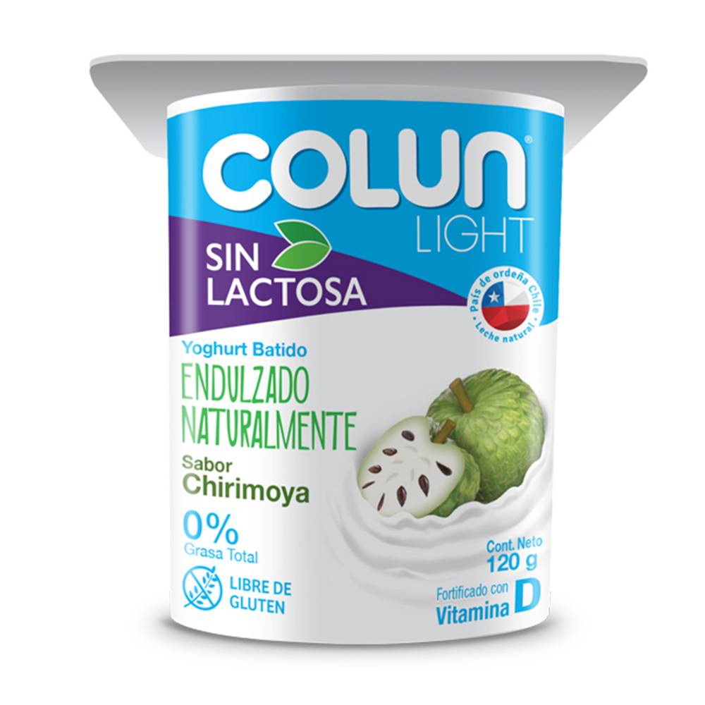 Colun yoghurt light sin lactosa chirimoya (120 g)